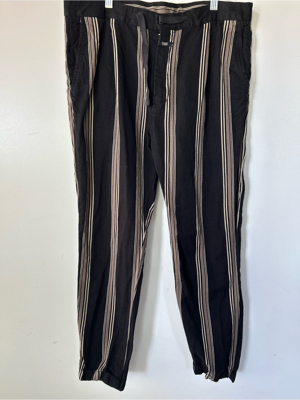 CLOSED Striped Pants Black & Tan Size 32